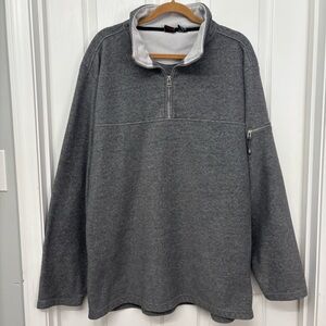 Gray Quarter-Zip Fleece Pullover | Foot Locker Size XXXL